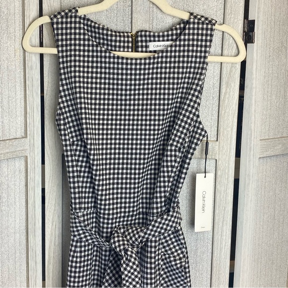 Calvin Klein Checkered Ruffle Dress - Picture 3 of 13